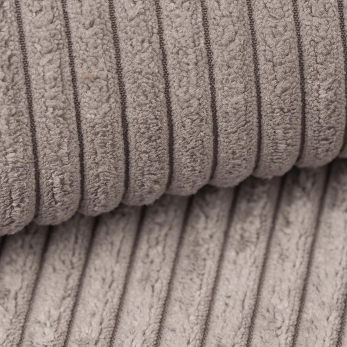 PANORAMASOFA Ezekiel 5 Sitzplätze Taupe - Taupe, Holz (309/73/145cm) - Petits-meubles
