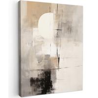LEINWANDBILD Abstrakt - Kunst - Grau Room Decor 30x40 cm - Hellgrau, Textil (30/40cm) - MuchoWow