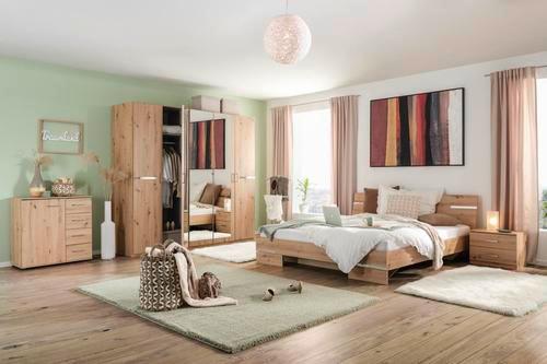 Schlafzimmer in Eichefarben, 4-teilig - Eichefarben, KONVENTIONELL, Holzwerkstoff - Based