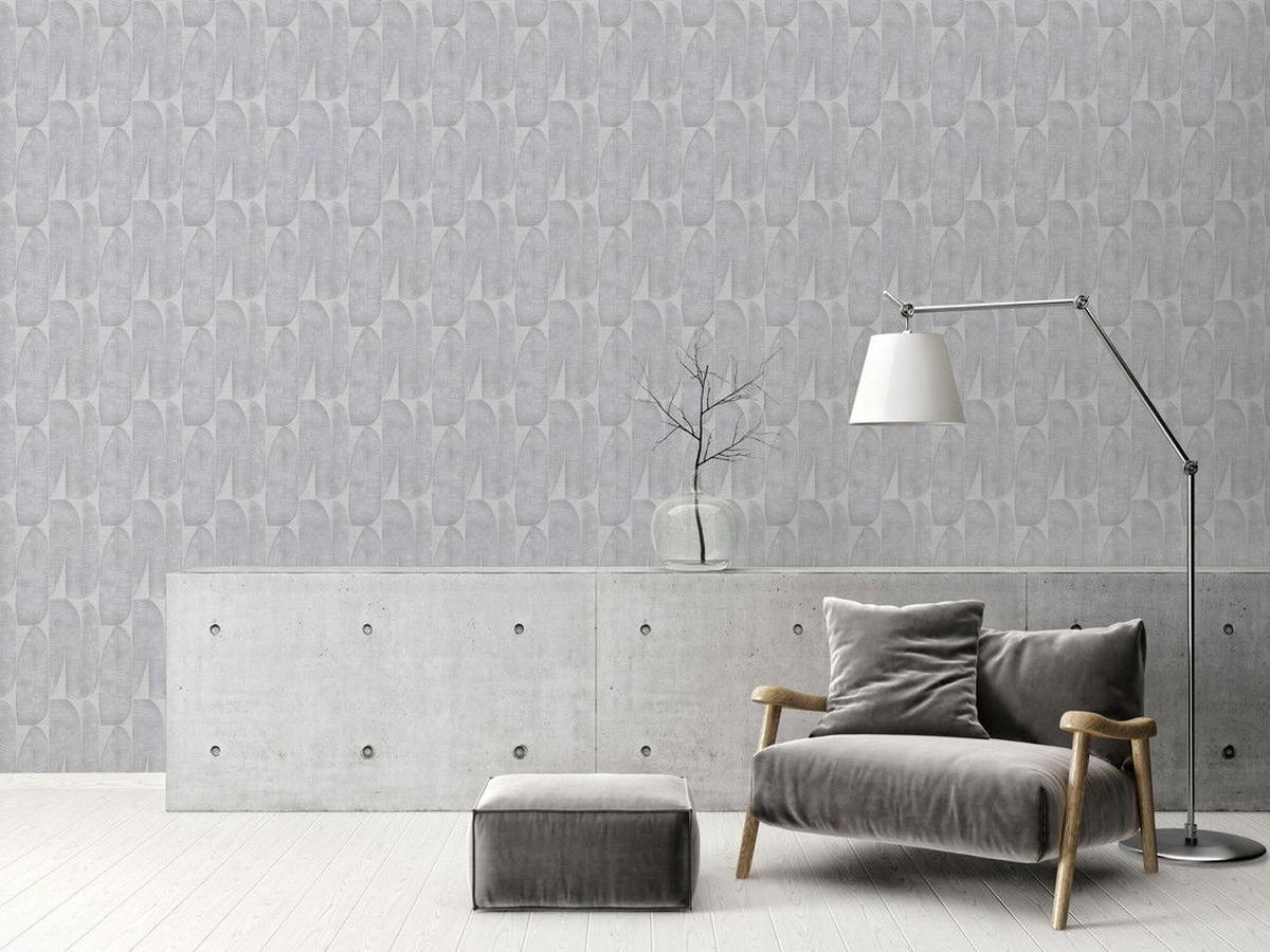 VLIESTAPETE Grau 53/1005 cm - Grau, Textil (53/1cm) - KUNSTLOFT