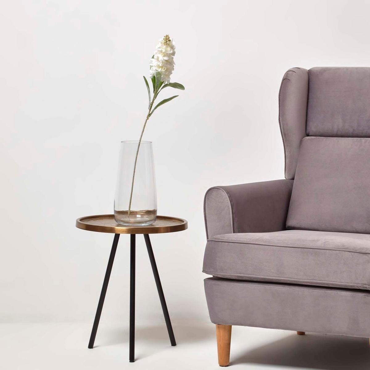 DEKOZWEIG Rittersporn creme, langstielig 80 cm - Creme, Kunststoff (82cm) - Homescapes