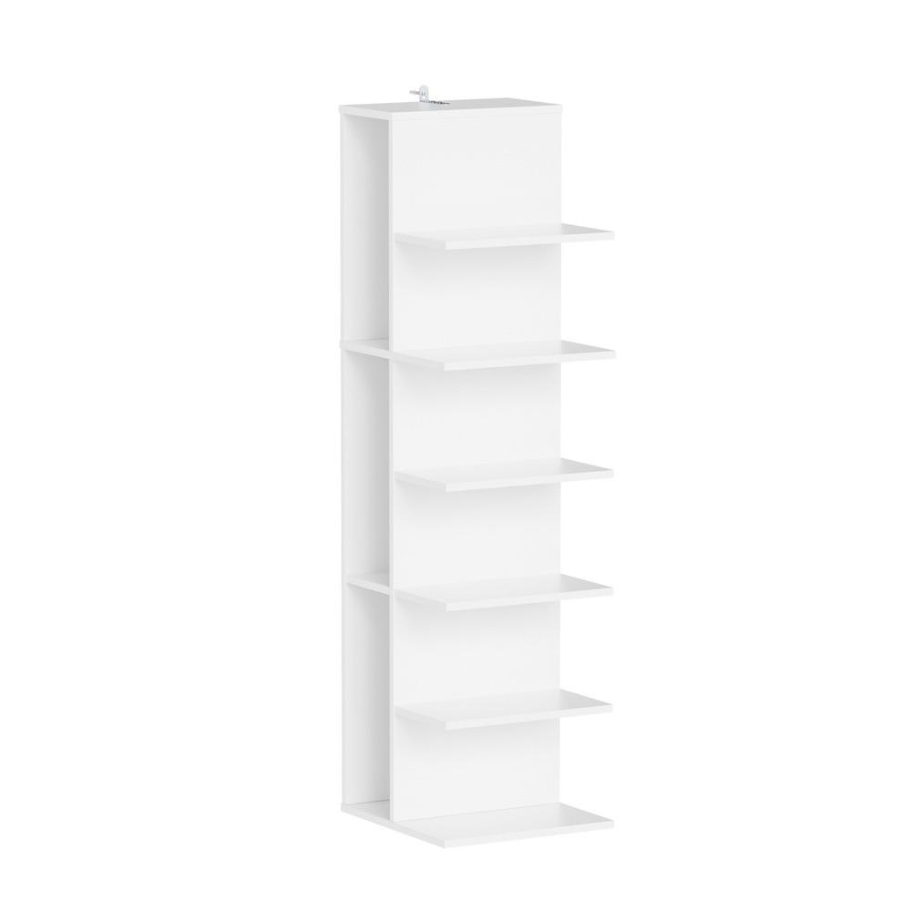 ECKREGAL mit fünf Ablagen STR14-W - Ahornfarben, Fell (30/110.5/32.5cm) - SoBuy