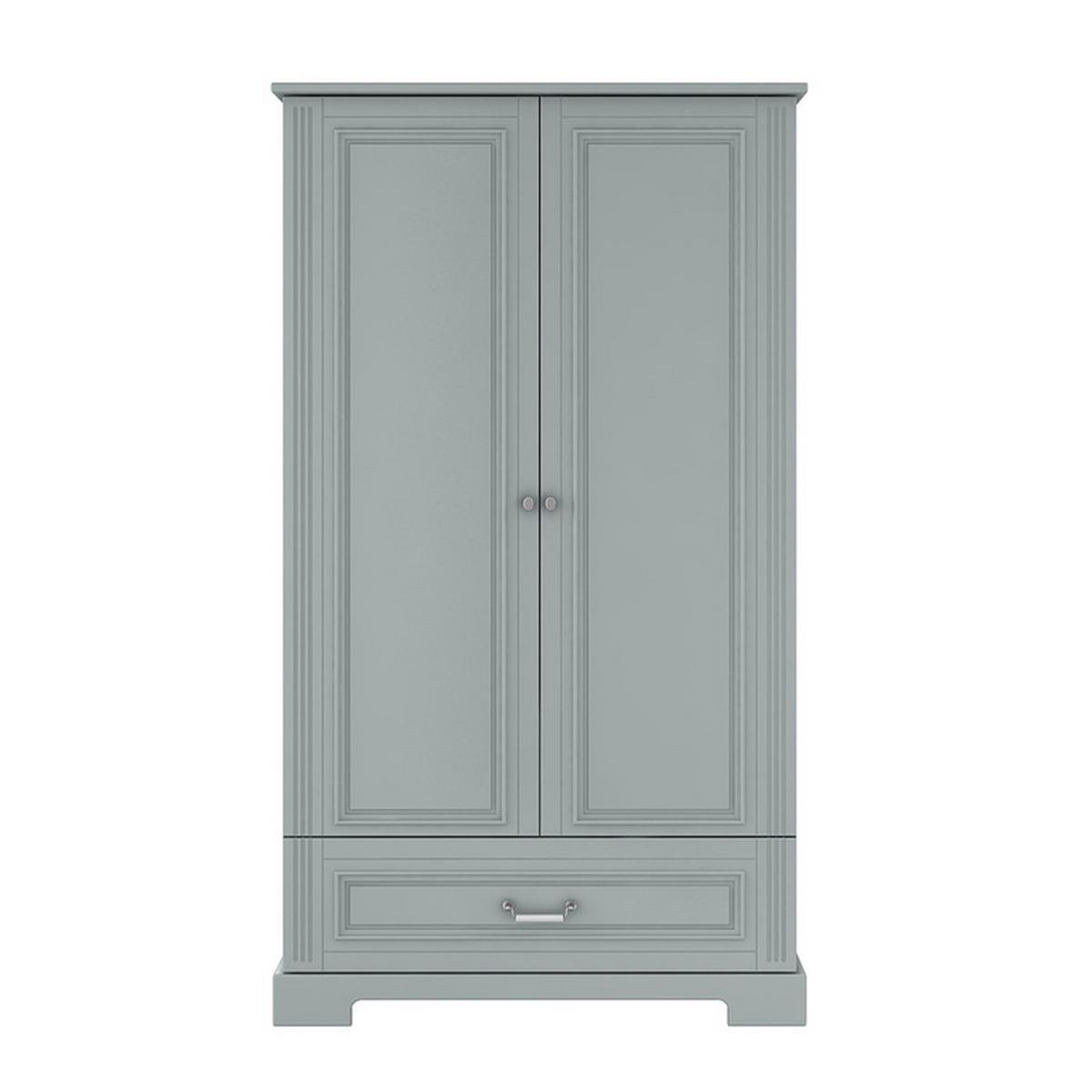 SCHRANK 2 Türen Grau - Grau, Holzwerkstoff (102/180/51cm) - Petits-meubles