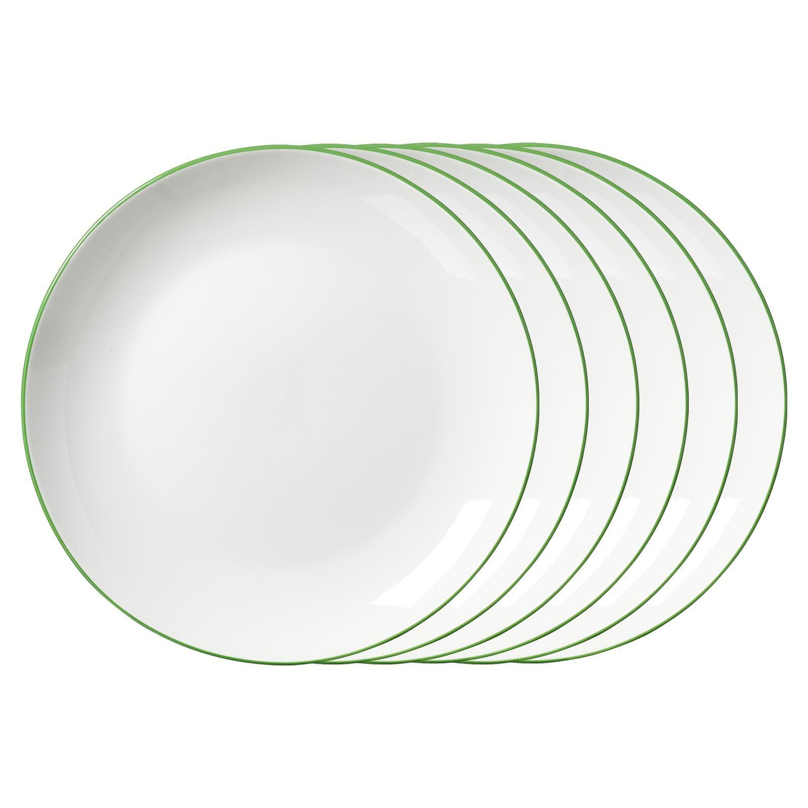DESSERTTELLER Adela grün ø 20,5 cm 6er Set - Grün, Keramik (20.5cm) - Ritzenhoff Breker