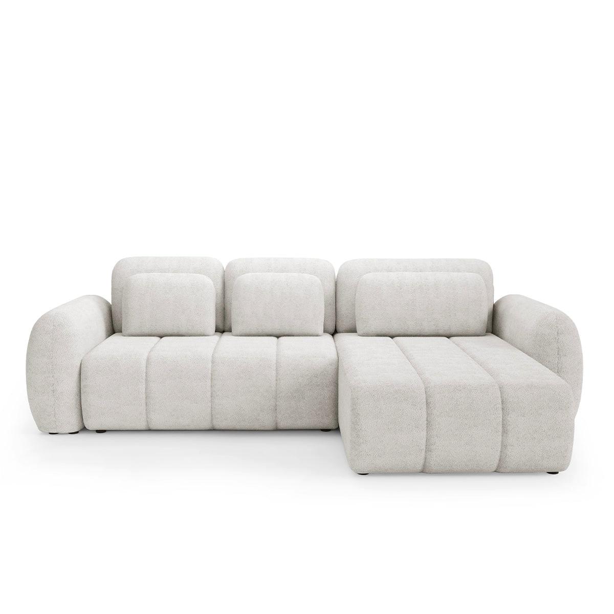 ECKSOFA Cesar 3 Sitzplätze Weiß - Weiß, Holz (304/190cm) - Petits-meubles