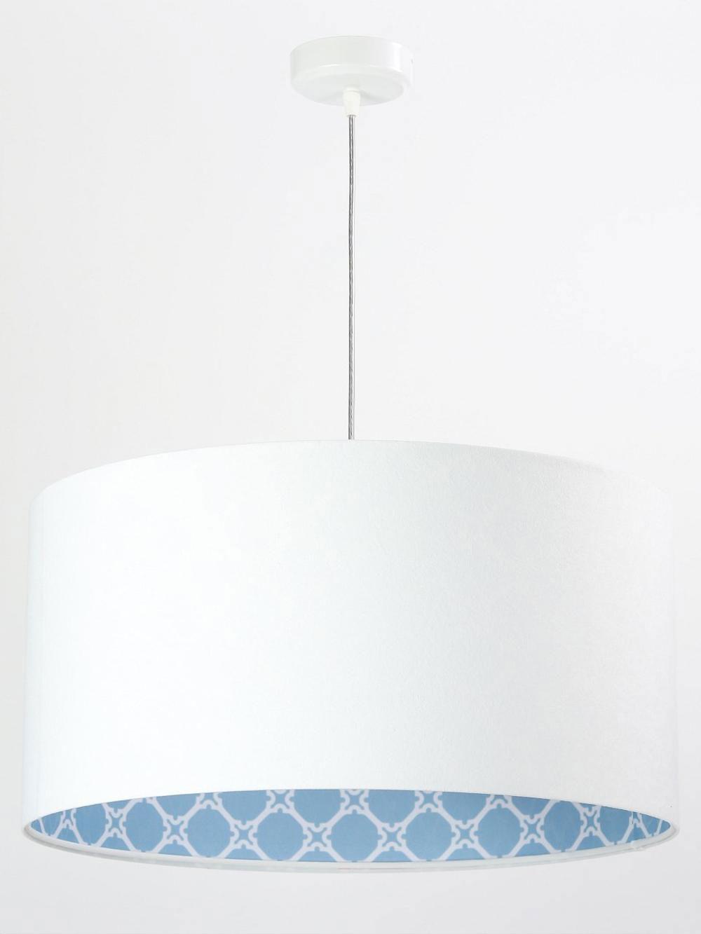 HÄNGELEUCHTE Blau 50/25 cm - Blau/Weiß, Kunststoff (50/0.8/25cm) - ONZENO