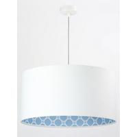 HÄNGELEUCHTE Blau 50/25 cm - Blau/Weiß, Kunststoff (50/0.8/25cm) - ONZENO
