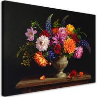 LEINWANDBILD Blumen 30x20cm - Multicolor, Textil (30/20cm) - Feeby