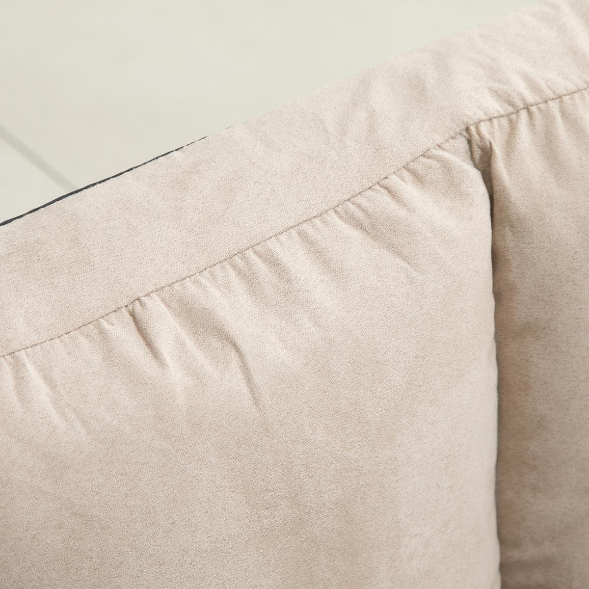 BODENSTUHL 2-in-1 Bodensessel Bett mit Rückenlehne 3 Positionen Verstellbar - Beige, Textil/Metall (73/60/102cm) - HOMCOM