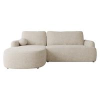 ECKSOFA Loridu Premium, Seite: Links - Beige/Schwarz, Holz/Kunststoff (250/174cm) - MIRJAN24