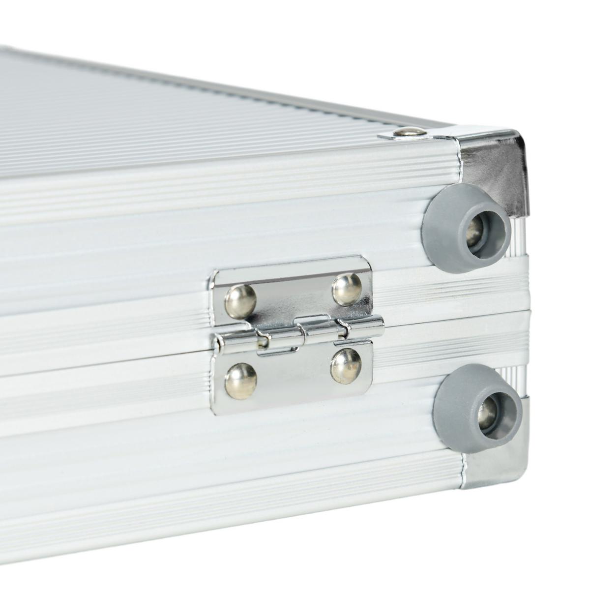 POKERKOFFER-SET Aluminium PS-Kunststoff Silber - Silberfarben, Metall (23.5/56cm) - SPORTNOW