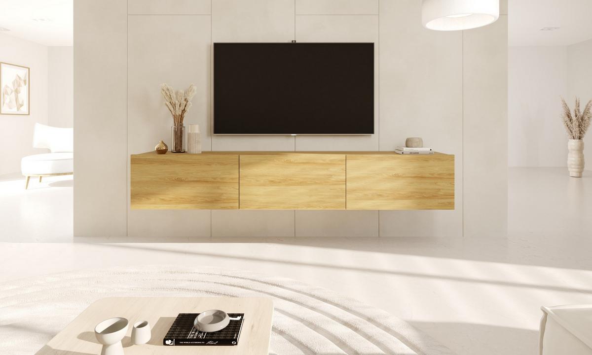 LOWBOARD Dallas - Ahornfarben, Holzwerkstoff (180/30/35cm) - RAUMHIRSCH FURNITURE