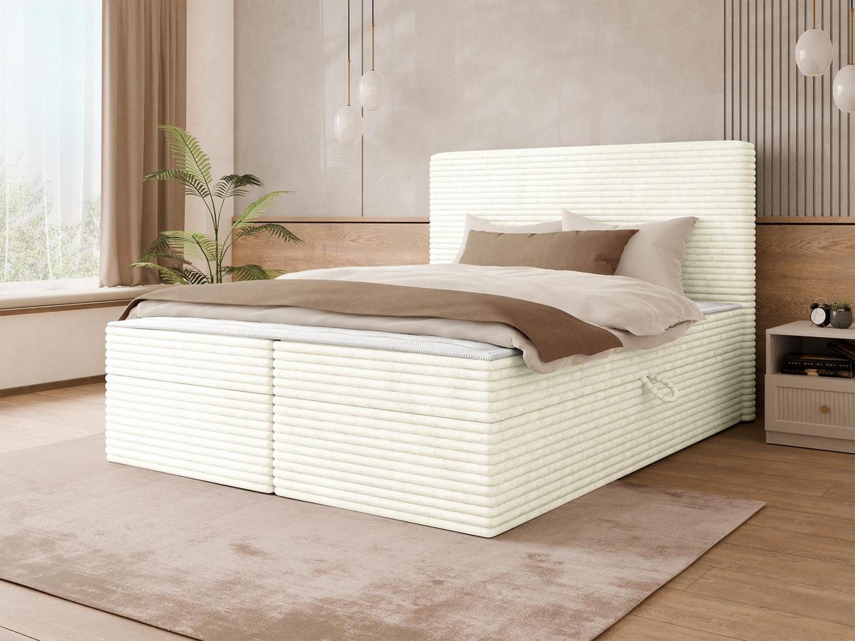 BOXBETT Wokio - H3 - Creme/Schwarz, Holzwerkstoff/Kunststoff (180/200cm) - MIRJAN24
