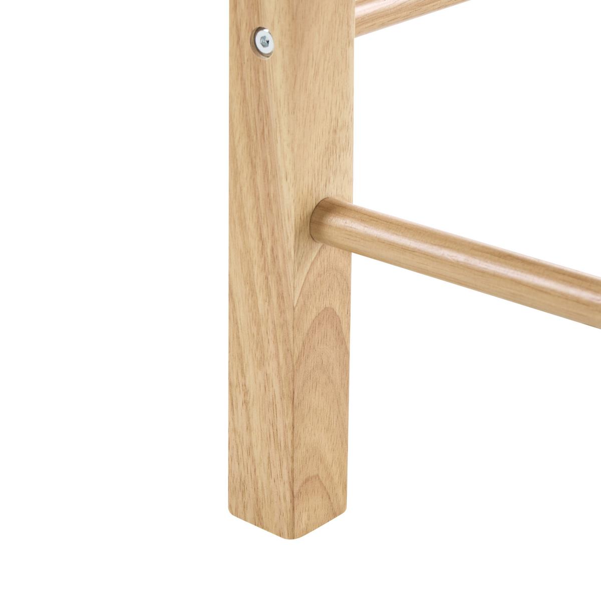 BARHOCKERN 2er-Set Braun Embrun - Hellbraun/Beige, Holz (35/66/35cm) - Beliani