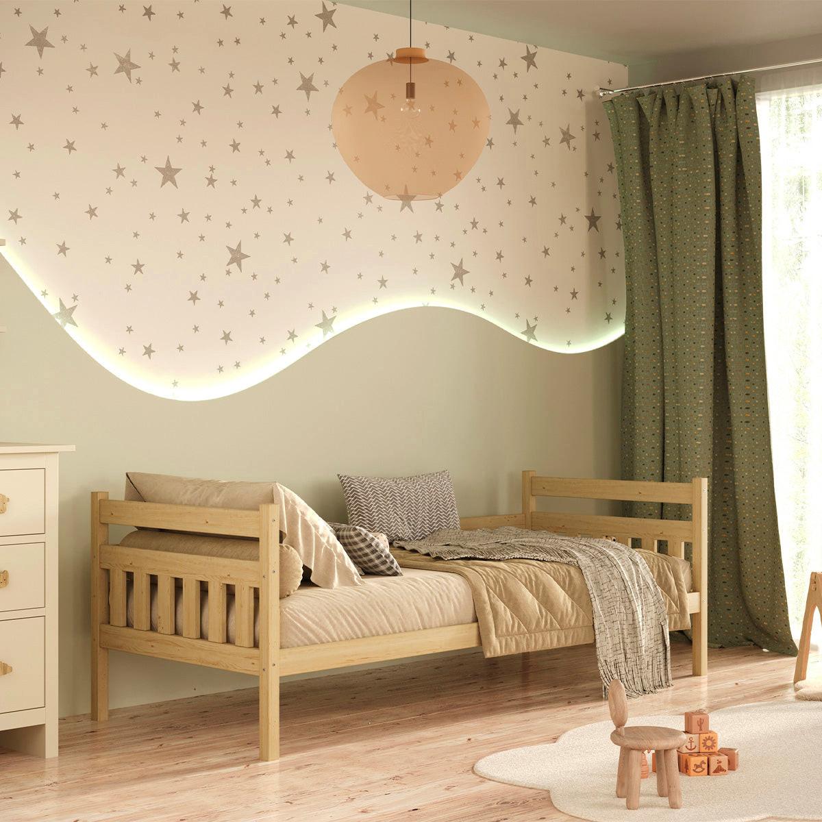 KINDERBETT 90/200 David Holz - Braun, Holz (90/200cm) - Petits-meubles