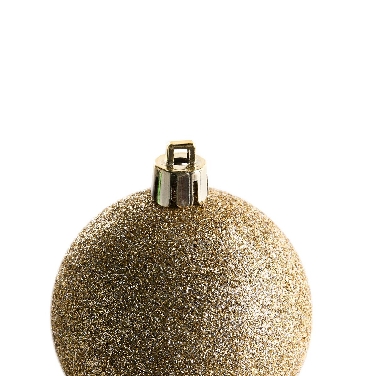WEIHNACHTSKUGEL 100er Set Bunt Vanern - Goldfarben/Multicolor, Kunststoff (6/7/6cm) - Beliani