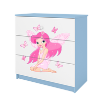 KOMMODE Babydreams Elfe II 81/81/41 - Blau, Holzwerkstoff (81/81/41cm) - RAUMHIRSCH FURNITURE