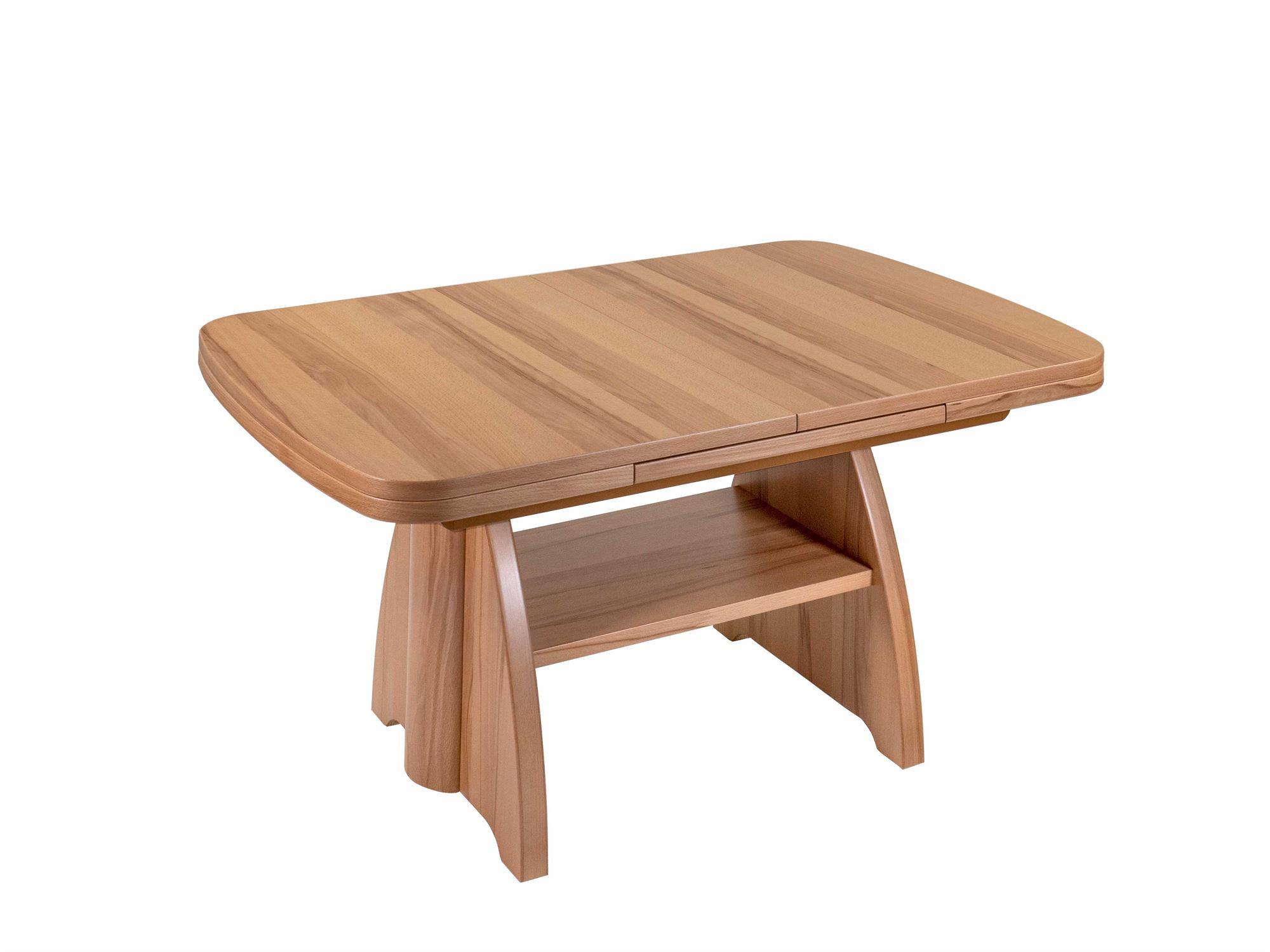 COUCHTISCH höhenverstellbar und ausziehbar Clari 125x56x75 Kernbuche - Kernbuche, Holz (125/75/75cm) - 58aufmkessel