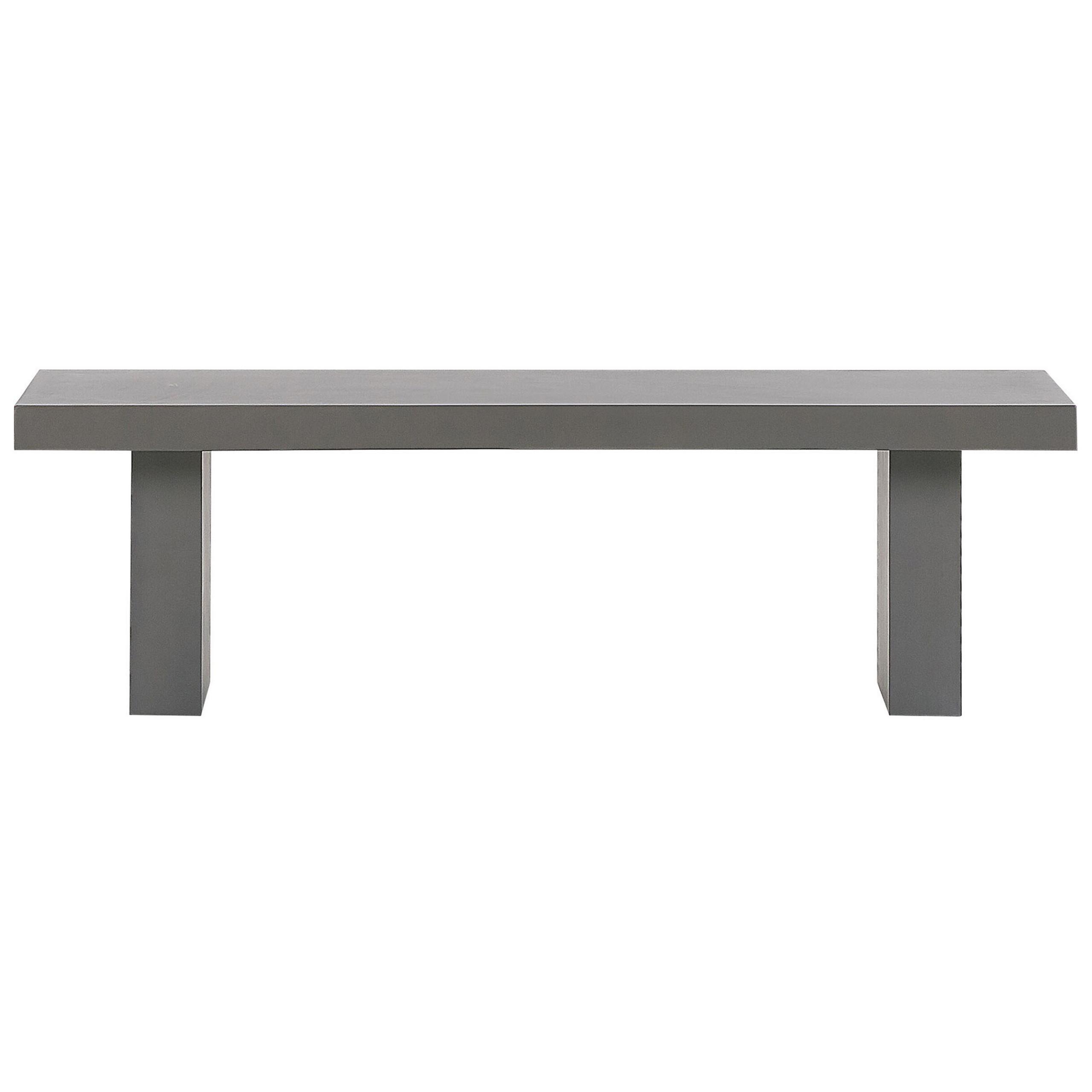 GARTENBANK Beton grau 150 cm T-Form Taranto - Grau, Stein (150/45/40cm) - Beliani