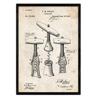POSTER Korkenzieher 2 Patent A3 Rahmenlos - Klar, Papier (29.7/5/42cm) - Nacnic