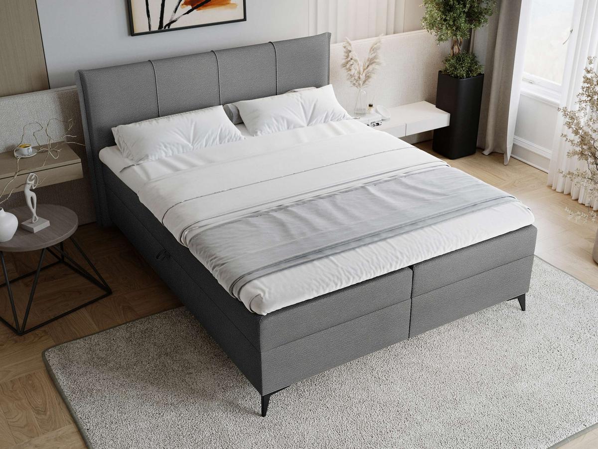 BOXBETT Eco Bis - H3 - Schwarz/Grau, Holz/Holzwerkstoff (160/200cm) - MIRJAN24