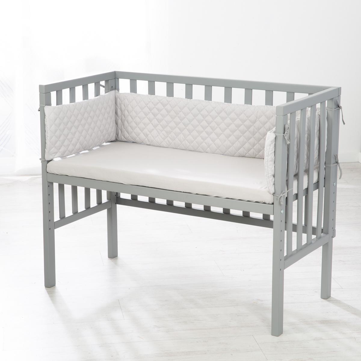 BEISTELLBETT roba Style grau 2in1 Set 90 x 45 cm - Taupe/Grau, Holzwerkstoff (45/90cm) - Roba