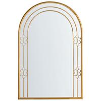 WANDSPIEGEL 66/98 cm Gold Mautre - Goldfarben, Metall (66/98/3cm) - Beliani