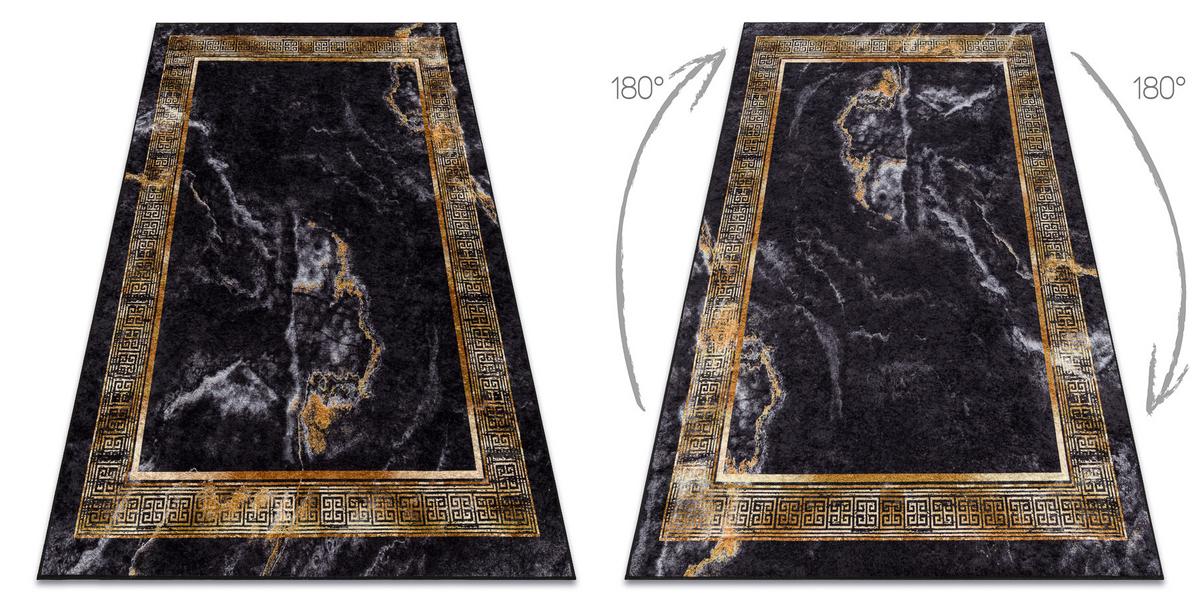 TEPPICH Miro 120/170 cm - Schwarz, Textil (120/170cm) - rugsX