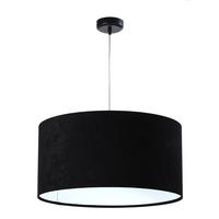 HÄNGELEUCHTE Schwarz 50/25 cm - Schwarz/Weiß, Kunststoff (50/0.8/25cm) - ONZENO
