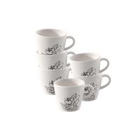 ESPRESSOTASSEN Manufacture Rock blanc - Mickey Mouse weiß 60 ml 6er Set - Weiß, Keramik (0.06L) - Villeroy & Boch