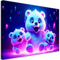 WANDBILD niedlicher baby eisbär - Multicolor, Textil (60/40cm) - Feeby