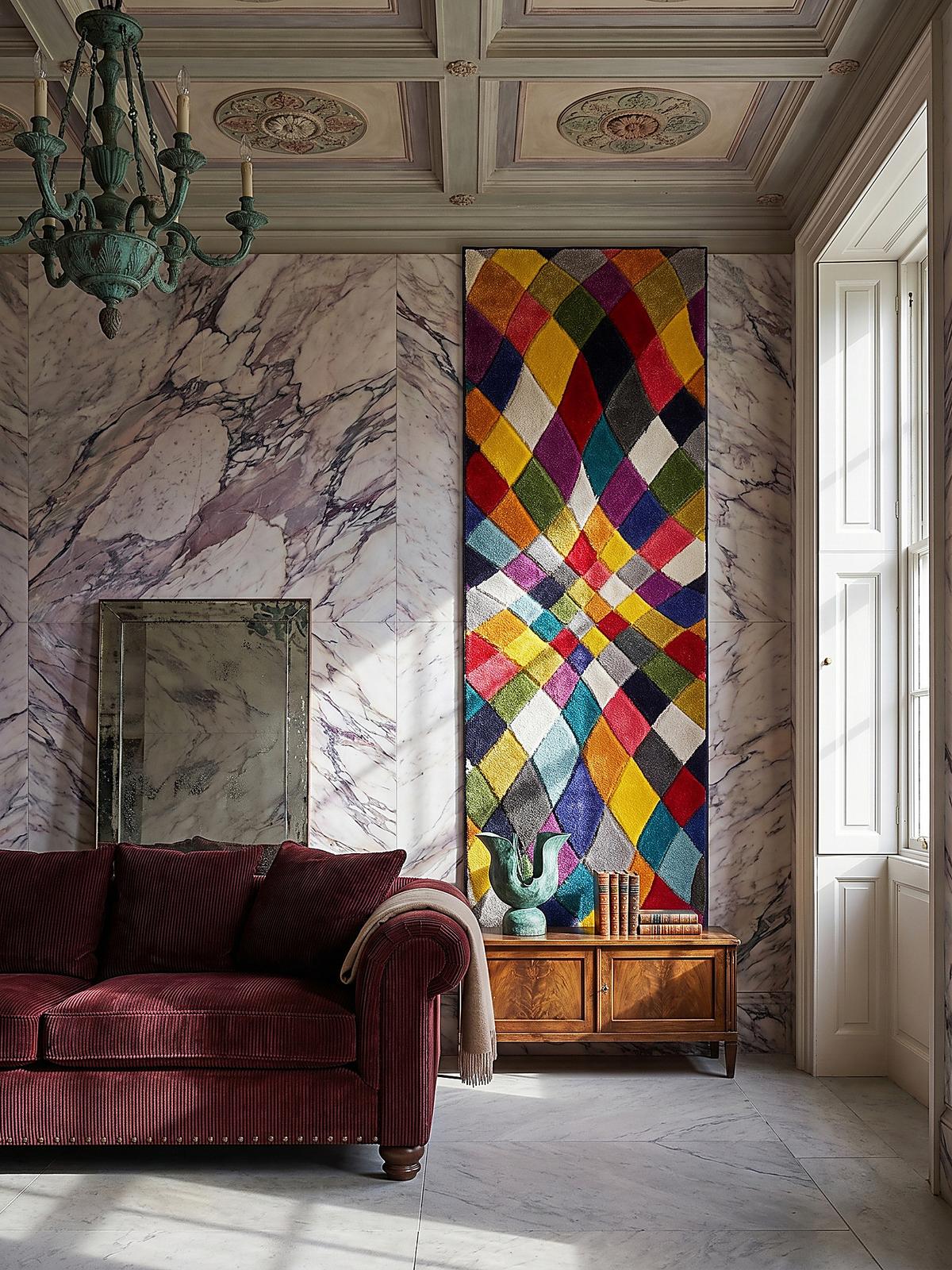 TEPPICH MEON, geometrisch, Florhöhe 11 mm, Bunt, 66 x 230 cm - Multicolor, Textil (66/230cm) - KADIMA DESIGN