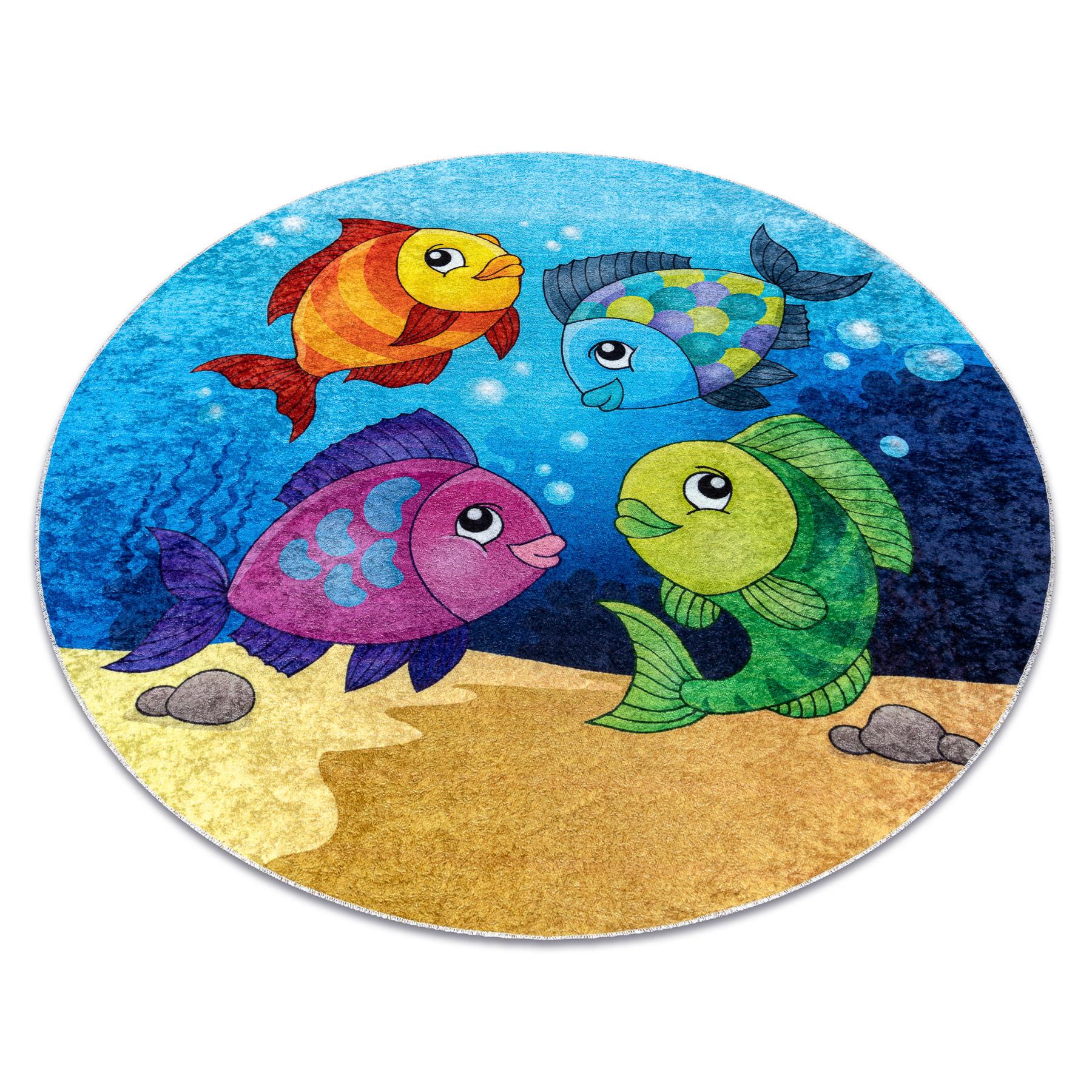 TEPPICH Junior 100 cm - Blau, Textil (100/100cm) - rugsX