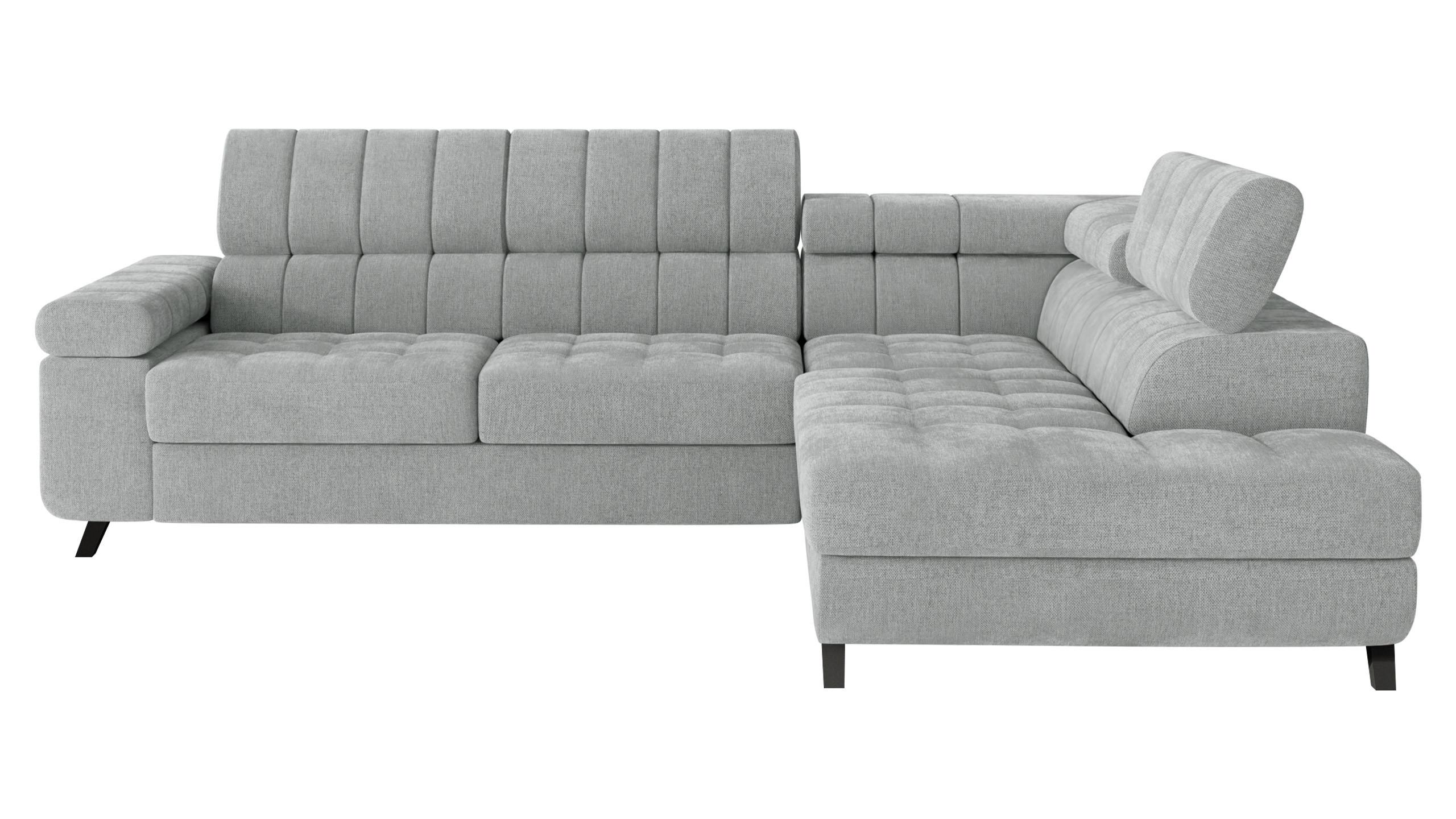ECKSOFA Nord, Seite: Rechts - Graphitfarben/Schwarz, Holz/Textil (264/203cm) - MIRJAN24