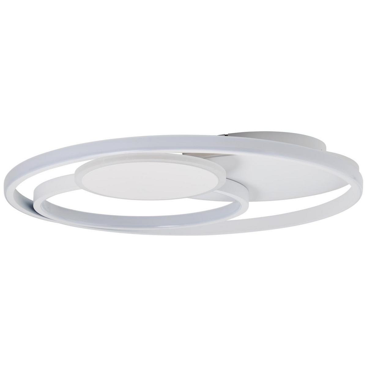 DECKENLEUCHTE Runda G99371/75 - Weiß, Metall (50/50/7cm) - Brilliant