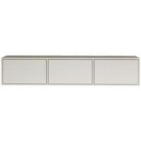 TV-LOWBOARD hängend, 3 Klappen, Weiß, 150 cm - Weiß, Holzwerkstoff (150.1/30/30cm) - Selsey