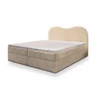BOXBETT FLUVIA N 160x200 cm mit Matratze und Topper - Creme - Creme, Holz (160/200cm) - MASSENO