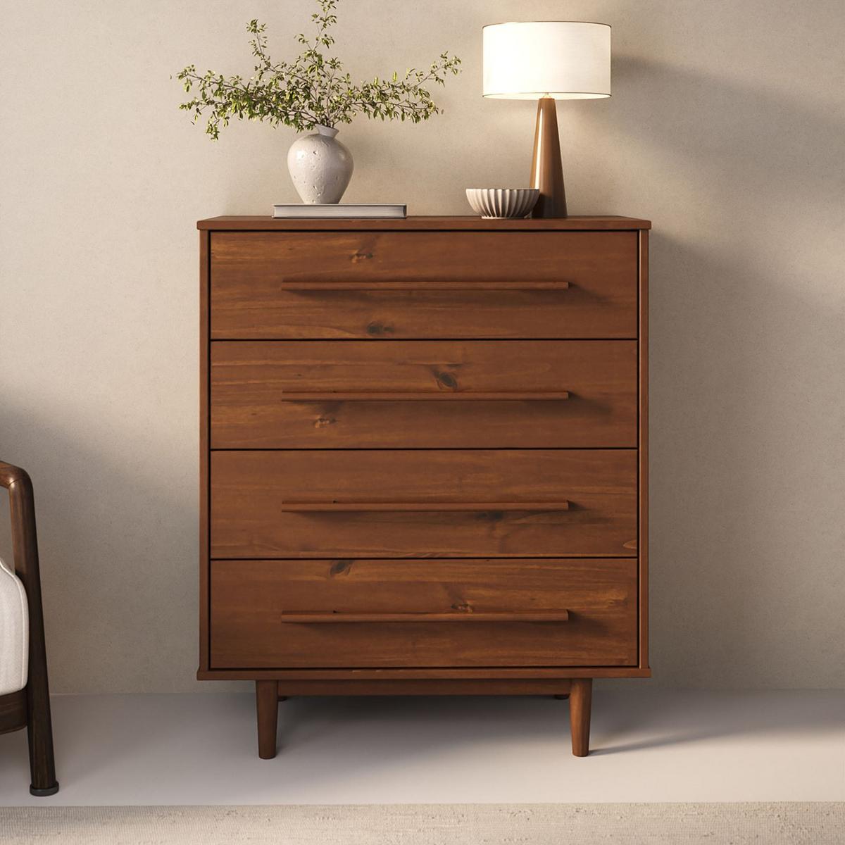 KOMMODE TECCA Kastanie - Kastanienfarben, Holz (80/96/41cm) - IDIMEX