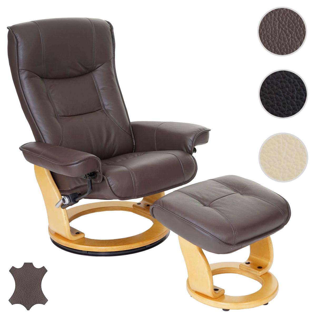 RELAXSESSEL Braun - Braun, Leder (86/105/82cm) - MCA
