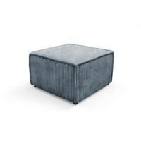 POLSTERHOCKER TESSO Modern Sitzhocker, Fußhocker Grau - Grau, Holzwerkstoff/Kunststoff (76/41/76cm) - MASSENO