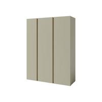 KLEIDERSCHRANK Luca LC01 - Schwarz/Grün, Holzwerkstoff/Kunststoff (145/195/50cm) - MIRJAN24