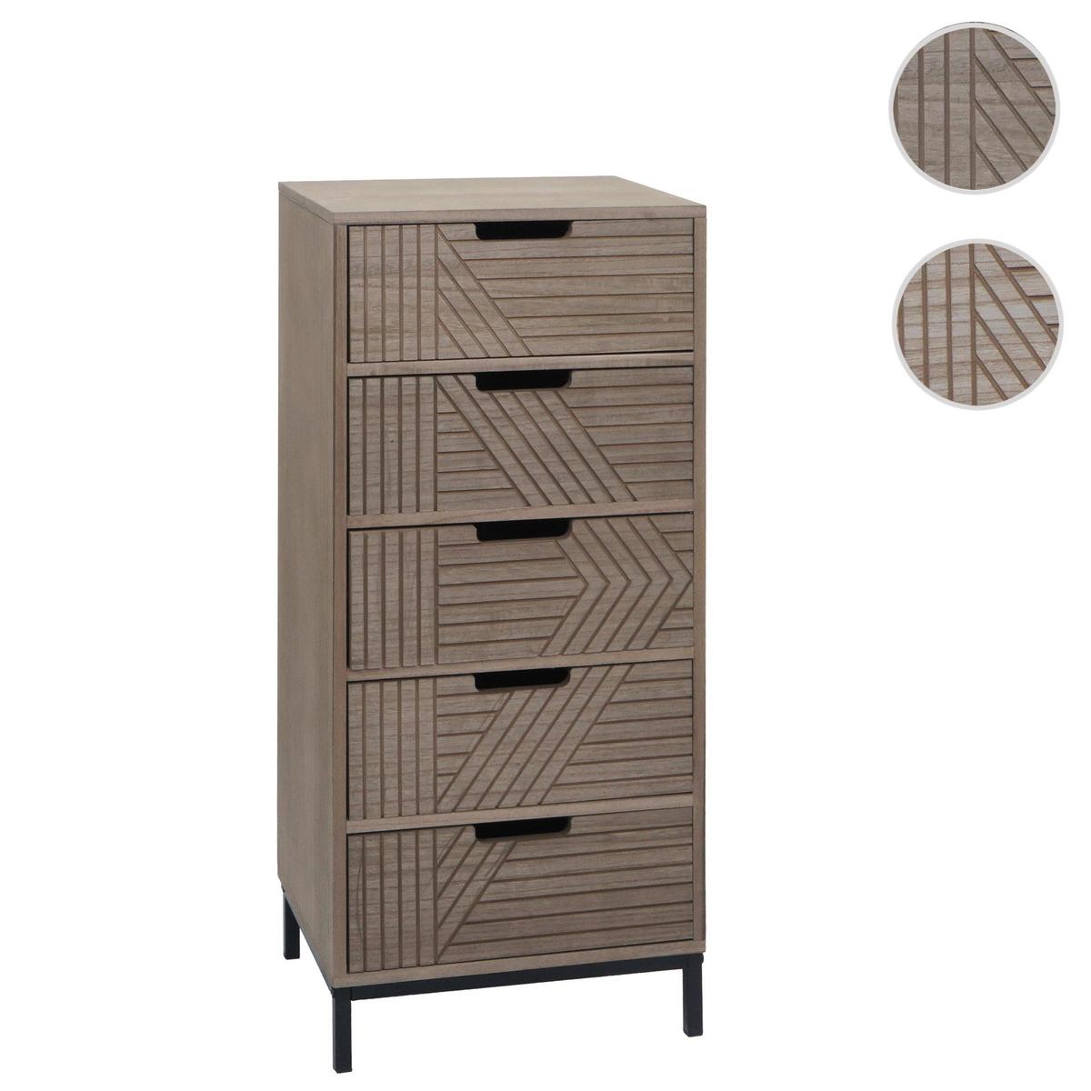KOMMODE Grau, Braun - Braun/Grau, Holz (35/84/29cm) - MCW