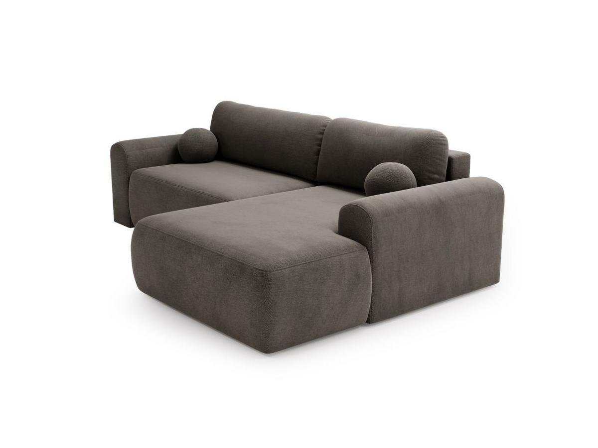 ECKSOFA Savana Grau Links - Grau, Holz/Textil (257/177cm) - Graingold