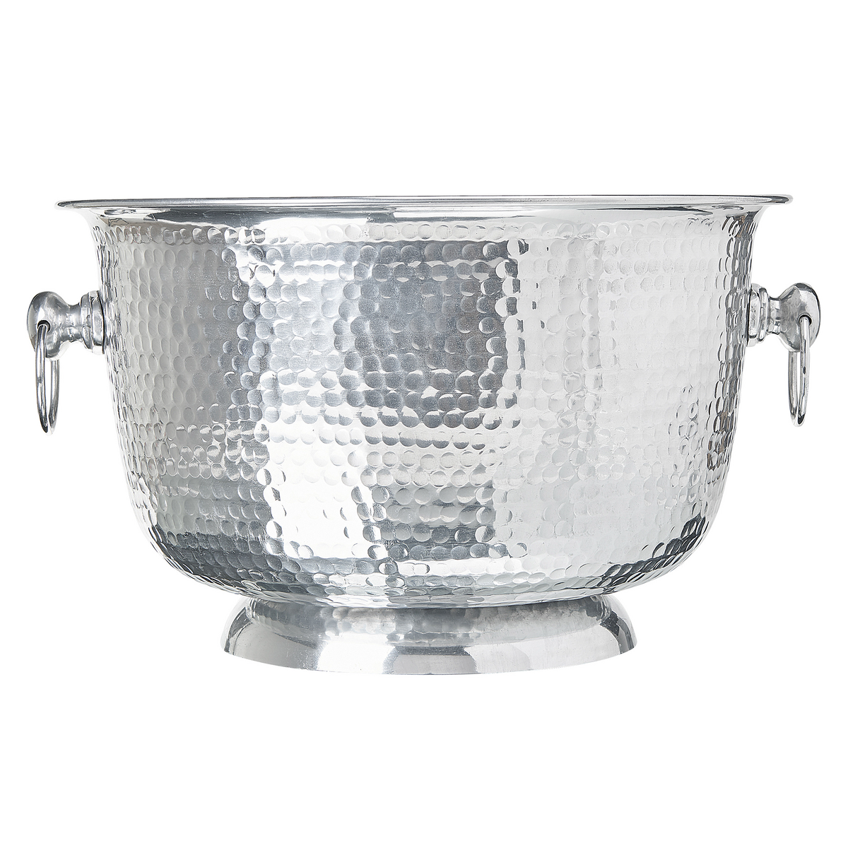 DEKOSCHALE Aluminium silber Pompeii - Silberfarben, Metall (23cm) - Beliani