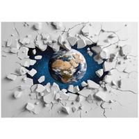 FOTOTAPETE 3D Erde Grau 400x280 cm - Multicolor, Papier (400/280cm) - Wallarena