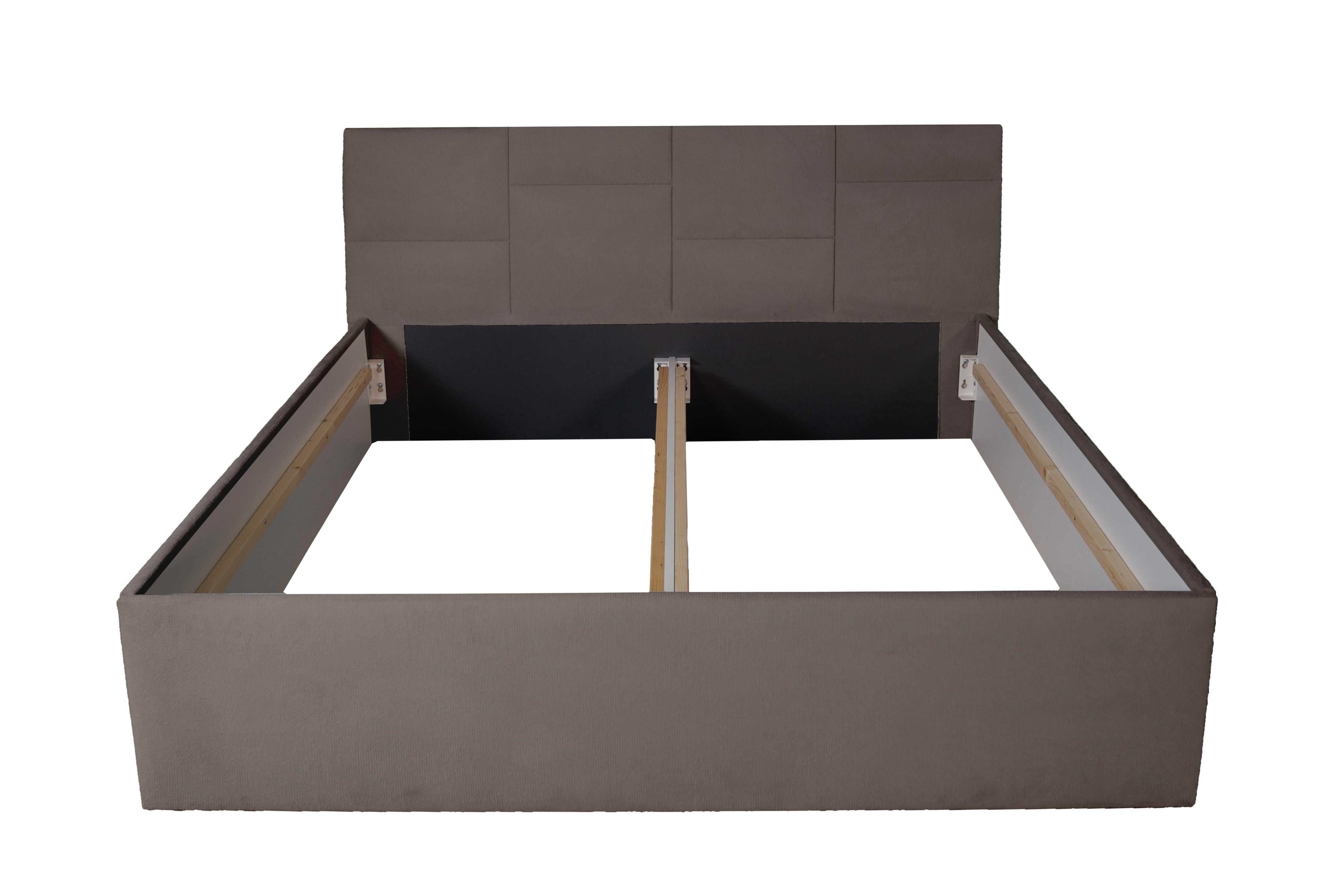 POLSTERBETT Damas Sahara 180 x 200 x 40 cm Ohne Matratze und Lattenrost - Sahara, Holz (180/200cm) - Halmon Schlafkomfort Betten 