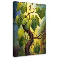 KUNSTDRUCK Grün 40/60 cm - Grün, Textil (40/60cm) - KUNSTLOFT