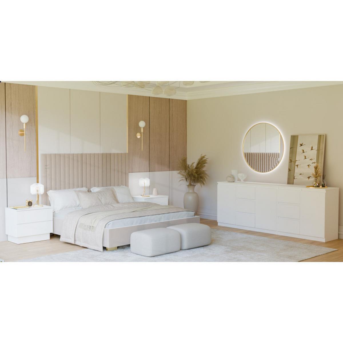 KOMMODE Weiß 200/75/40 - Weiß, Holzwerkstoff (200/75/40cm) - RAUMHIRSCH FURNITURE