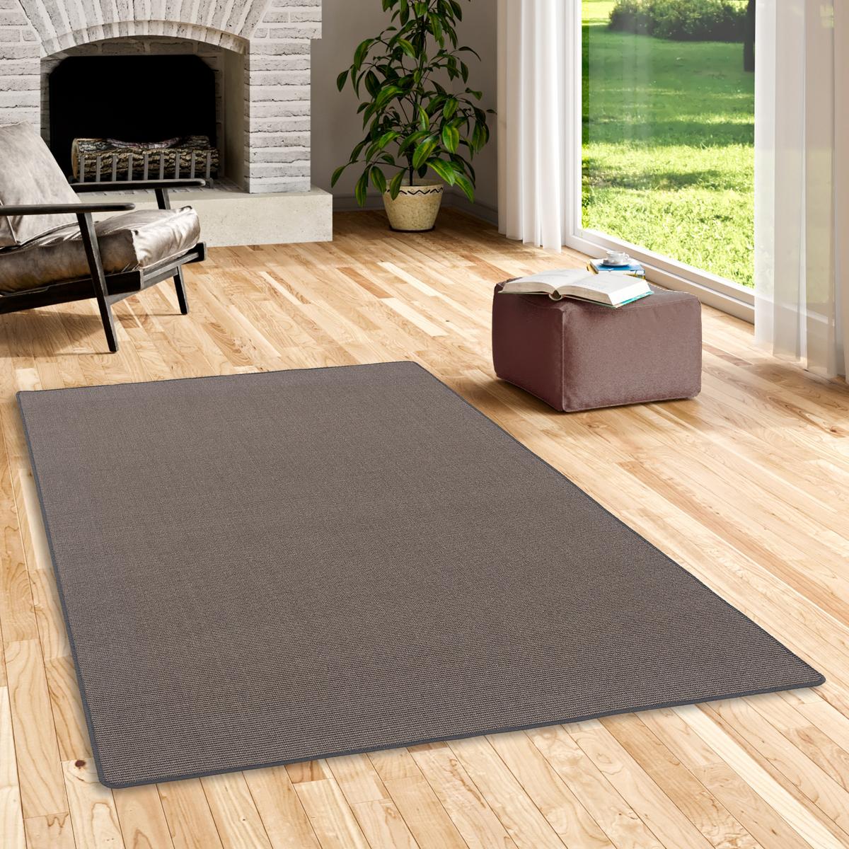 SISAL NATUR TEPPICH KLASSISCH - Anthrazit, Textil (100/300cm) - Snapstyle