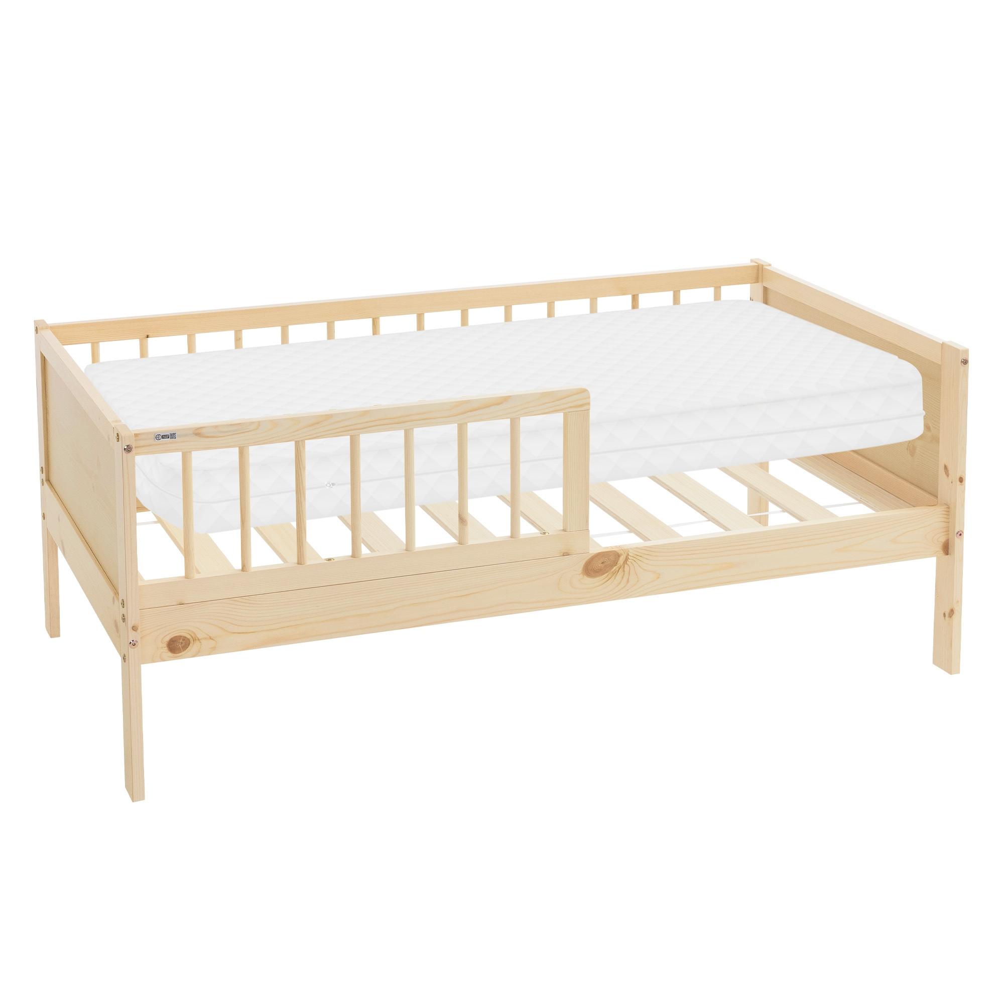KINDERBETT mit Matratze 70x140 cm Natur - Naturfarben, Holz (70/140cm) - ML-DESIGN